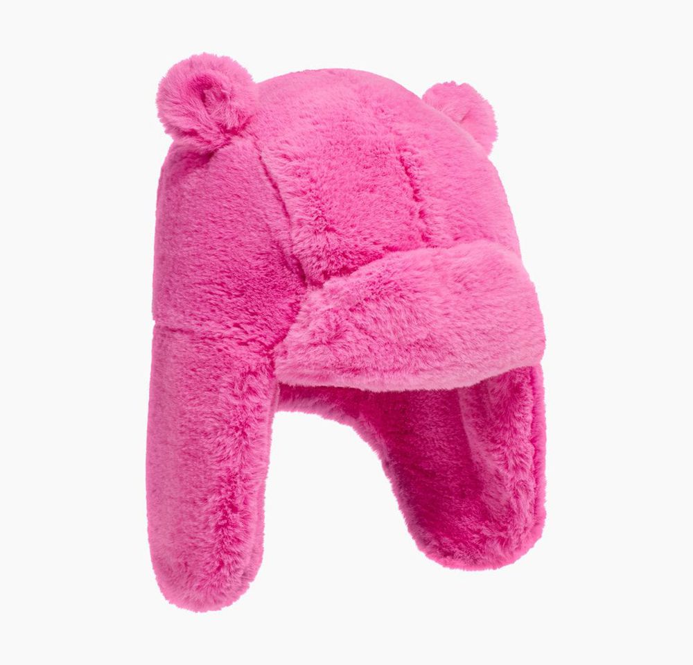 Ugg Hats Canada - Ugg Kids' Faux Fur Trapper With Ears Rose